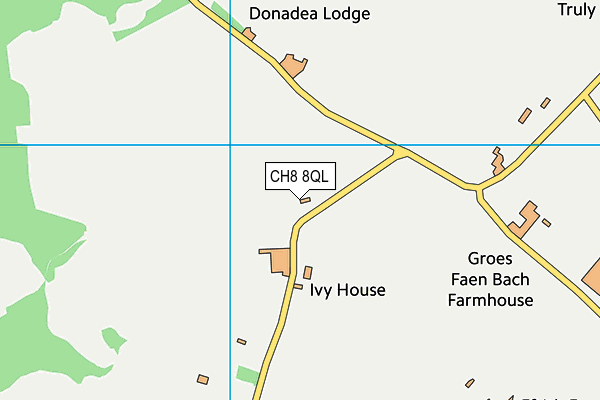 CH8 8QL map - OS VectorMap District (Ordnance Survey)