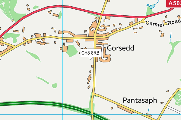 CH8 8RB map - OS VectorMap District (Ordnance Survey)