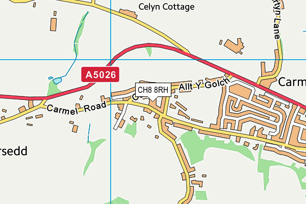 CH8 8RH map - OS VectorMap District (Ordnance Survey)