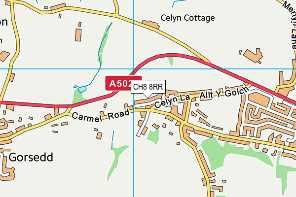 CH8 8RR map - OS VectorMap District (Ordnance Survey)