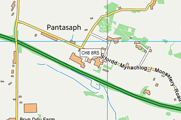 CH8 8RS map - OS VectorMap District (Ordnance Survey)