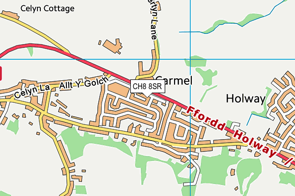 CH8 8SR map - OS VectorMap District (Ordnance Survey)