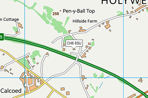 CH8 8SU map - OS VectorMap District (Ordnance Survey)