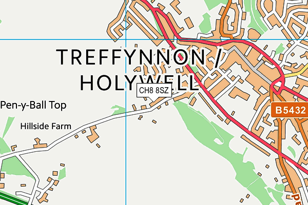 CH8 8SZ map - OS VectorMap District (Ordnance Survey)