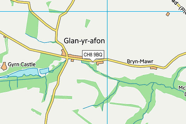 CH8 9BQ map - OS VectorMap District (Ordnance Survey)