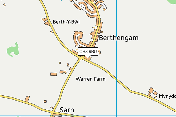 CH8 9BU map - OS VectorMap District (Ordnance Survey)