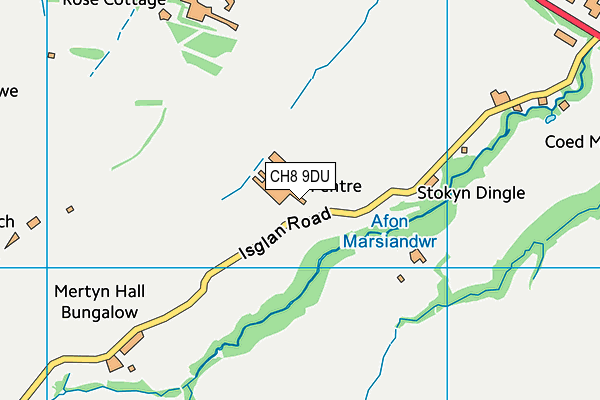 CH8 9DU map - OS VectorMap District (Ordnance Survey)