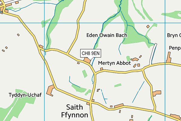 CH8 9EN map - OS VectorMap District (Ordnance Survey)