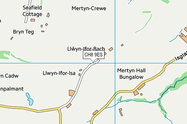 CH8 9ES map - OS VectorMap District (Ordnance Survey)