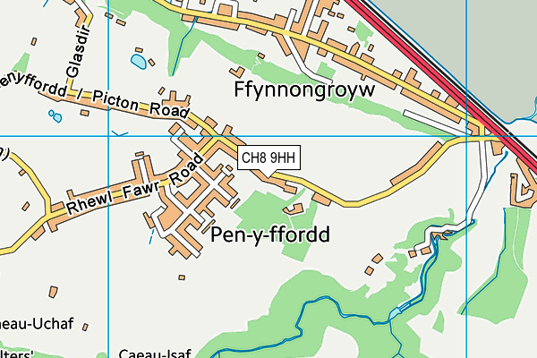 CH8 9HH map - OS VectorMap District (Ordnance Survey)