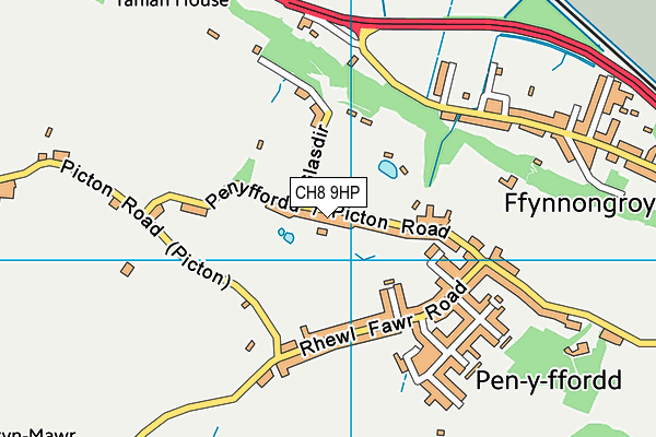 CH8 9HP map - OS VectorMap District (Ordnance Survey)