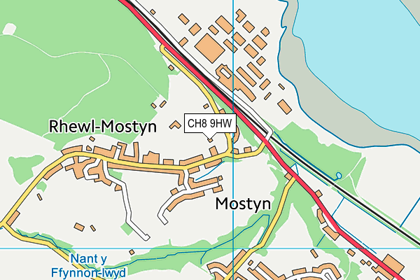 CH8 9HW map - OS VectorMap District (Ordnance Survey)