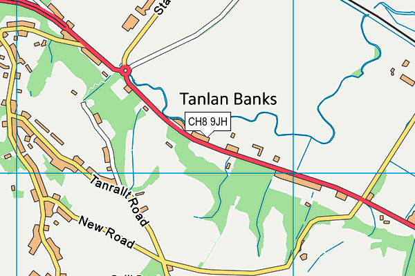 CH8 9JH map - OS VectorMap District (Ordnance Survey)