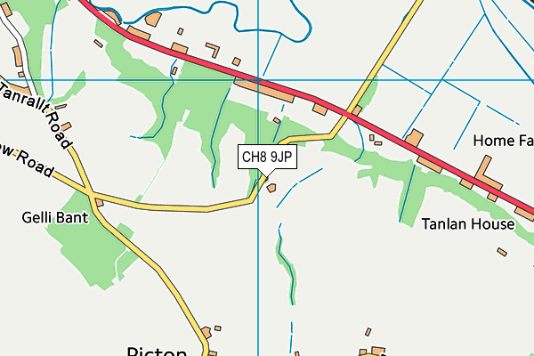 CH8 9JP map - OS VectorMap District (Ordnance Survey)