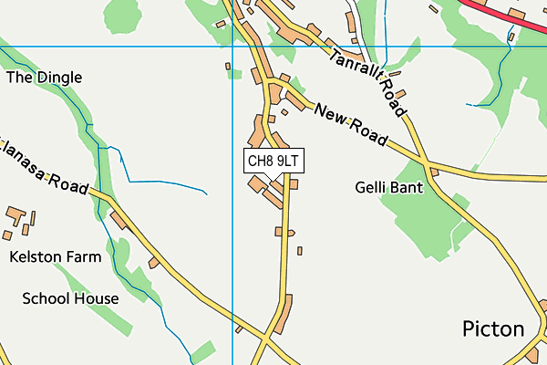 CH8 9LT map - OS VectorMap District (Ordnance Survey)