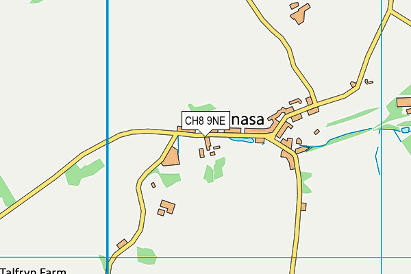 CH8 9NE map - OS VectorMap District (Ordnance Survey)