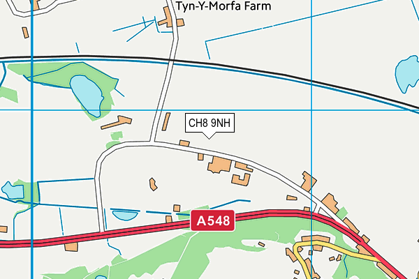 CH8 9NH map - OS VectorMap District (Ordnance Survey)