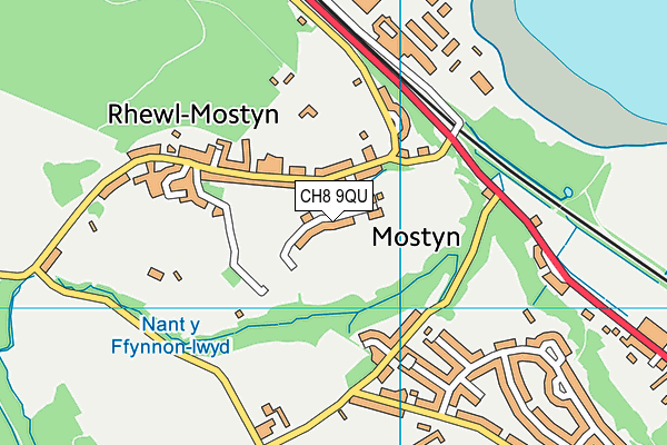 CH8 9QU map - OS VectorMap District (Ordnance Survey)