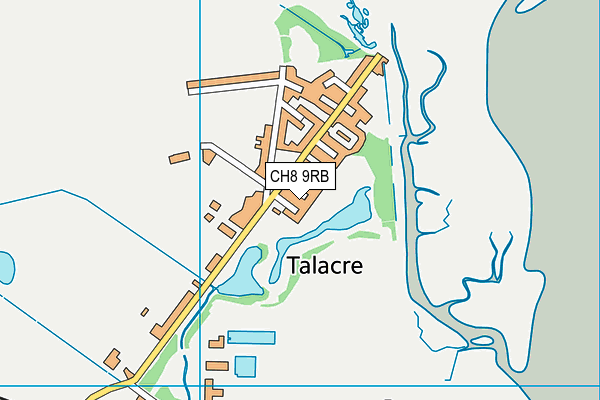 CH8 9RB map - OS VectorMap District (Ordnance Survey)