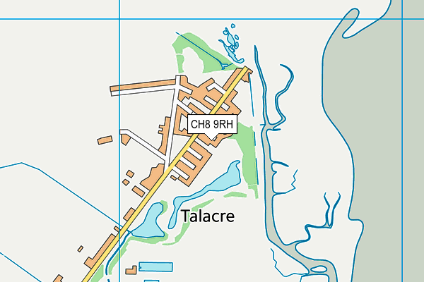 CH8 9RH map - OS VectorMap District (Ordnance Survey)