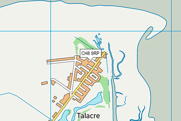 CH8 9RP map - OS VectorMap District (Ordnance Survey)