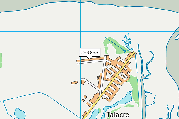 CH8 9RS map - OS VectorMap District (Ordnance Survey)