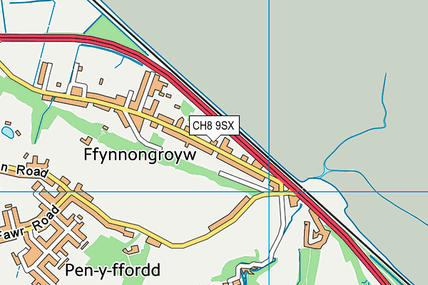 CH8 9SX map - OS VectorMap District (Ordnance Survey)