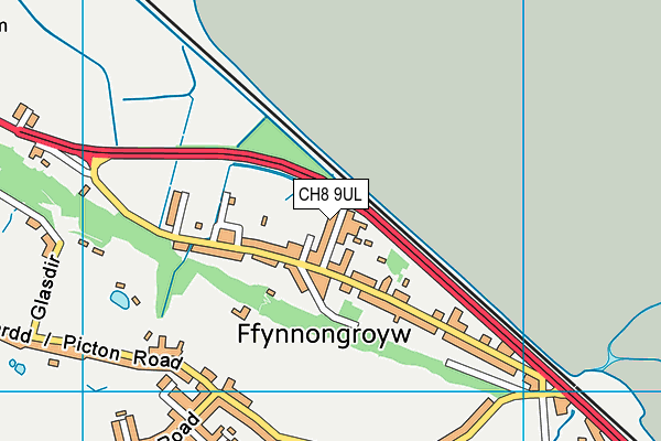 CH8 9UL map - OS VectorMap District (Ordnance Survey)