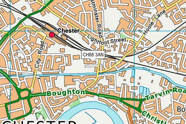CH88 3AN map - OS VectorMap District (Ordnance Survey)