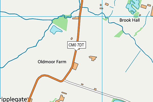 CM0 7DT map - OS VectorMap District (Ordnance Survey)