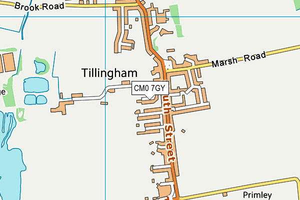 CM0 7GY map - OS VectorMap District (Ordnance Survey)