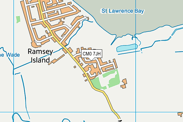 CM0 7JH map - OS VectorMap District (Ordnance Survey)