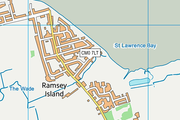 CM0 7LT map - OS VectorMap District (Ordnance Survey)