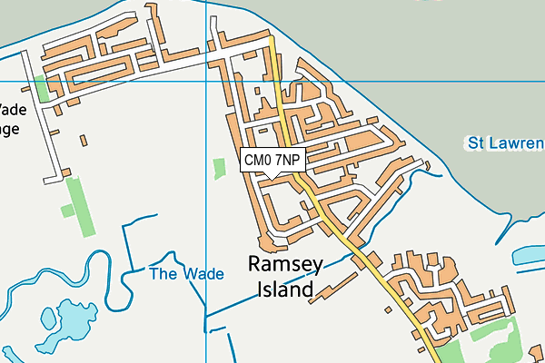 CM0 7NP map - OS VectorMap District (Ordnance Survey)