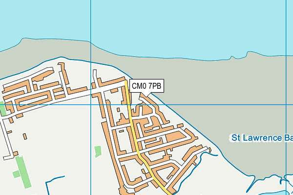 CM0 7PB map - OS VectorMap District (Ordnance Survey)