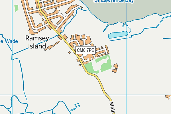 CM0 7PE map - OS VectorMap District (Ordnance Survey)