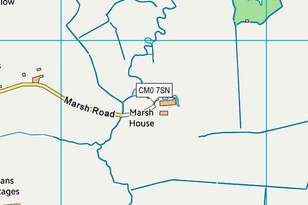 CM0 7SN map - OS VectorMap District (Ordnance Survey)