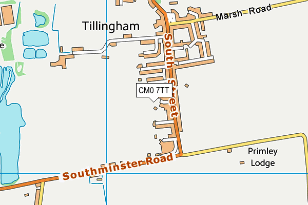 CM0 7TT map - OS VectorMap District (Ordnance Survey)