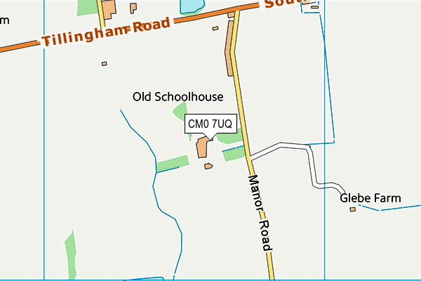 CM0 7UQ map - OS VectorMap District (Ordnance Survey)