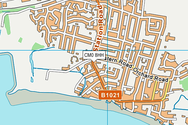 CM0 8HH map - OS VectorMap District (Ordnance Survey)