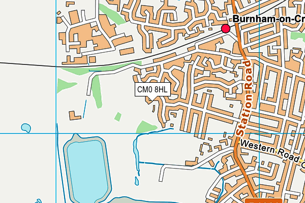 CM0 8HL map - OS VectorMap District (Ordnance Survey)