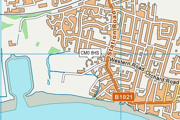 Dengie Hundred Sports Centre map (CM0 8HS) - OS VectorMap District (Ordnance Survey)