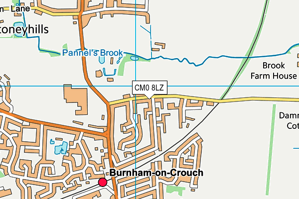 St Mary's Church of England Voluntary Aided Primary School, Burnham-on-Crouch map (CM0 8LZ) - OS VectorMap District (Ordnance Survey)