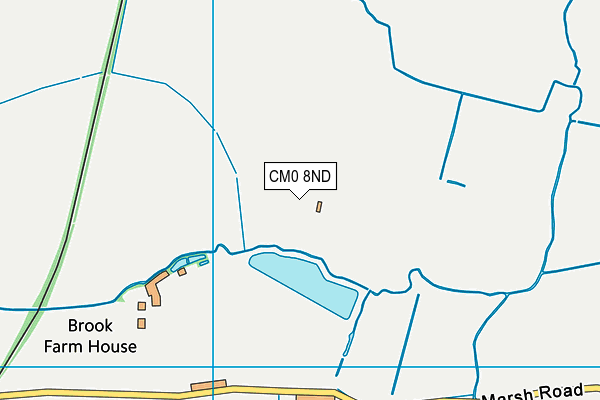 CM0 8ND map - OS VectorMap District (Ordnance Survey)