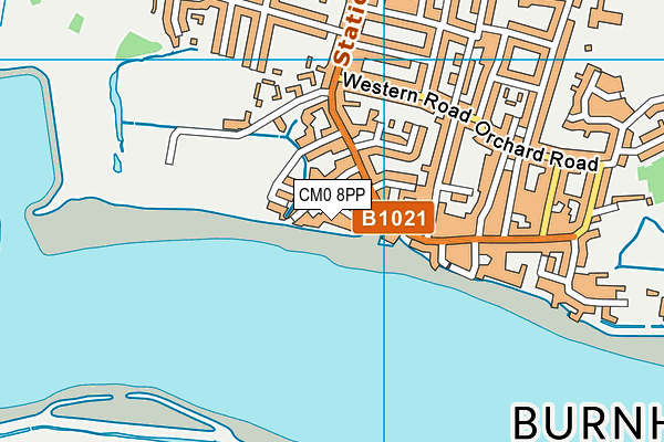 CM0 8PP map - OS VectorMap District (Ordnance Survey)