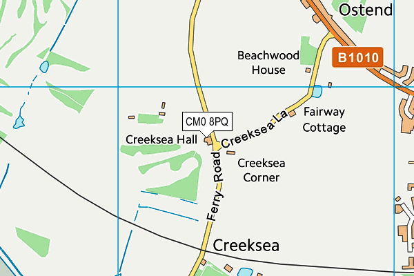 Burnham-on-crouch Golf Club Ltd map (CM0 8PQ) - OS VectorMap District (Ordnance Survey)