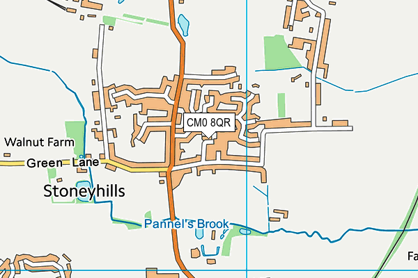 CM0 8QR map - OS VectorMap District (Ordnance Survey)