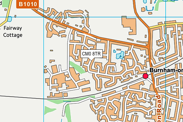 CM0 8TR map - OS VectorMap District (Ordnance Survey)