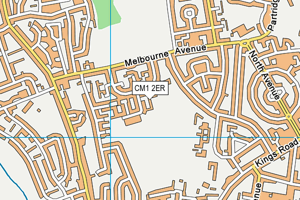 CM1 2ER map - OS VectorMap District (Ordnance Survey)