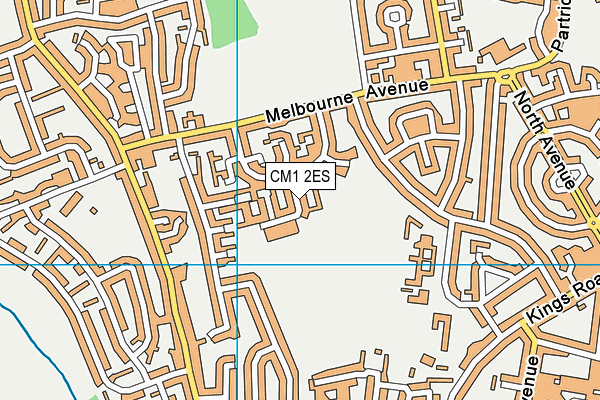 CM1 2ES map - OS VectorMap District (Ordnance Survey)